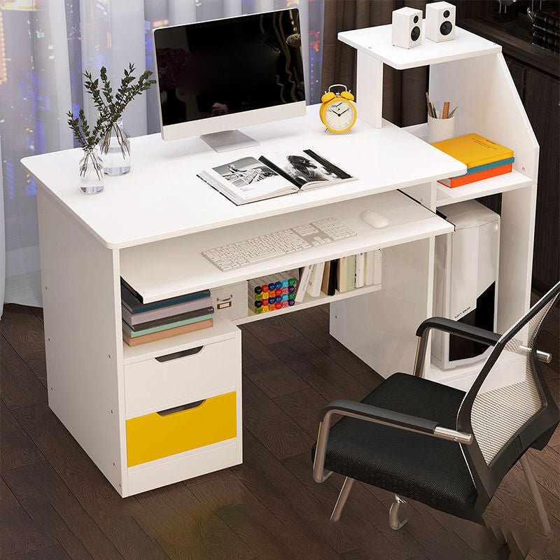 Contemporary Home Writing Desk Rectangular Wooden Credenza Desk