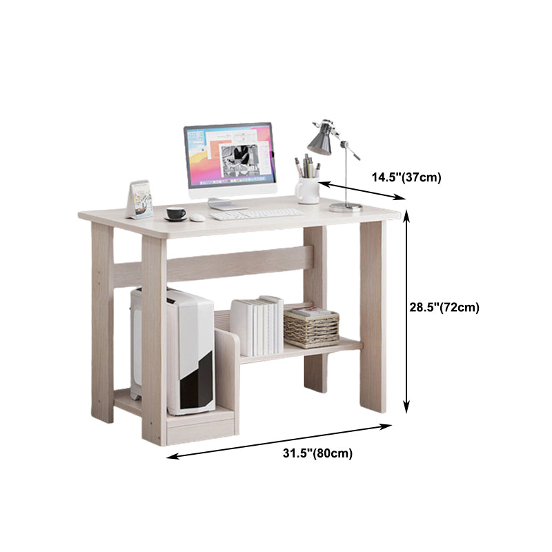 Contemporary Home Writing Desk Rectangular Wooden Credenza Desk