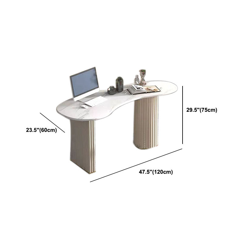 29.5-inch Office Desk with Drawers Office Laptop Table in White