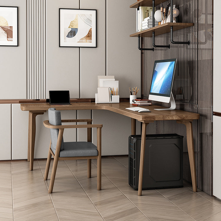 Simple L-Shaped Office Desk 29.6-inch High Home Desk for Bedroom and Living Room