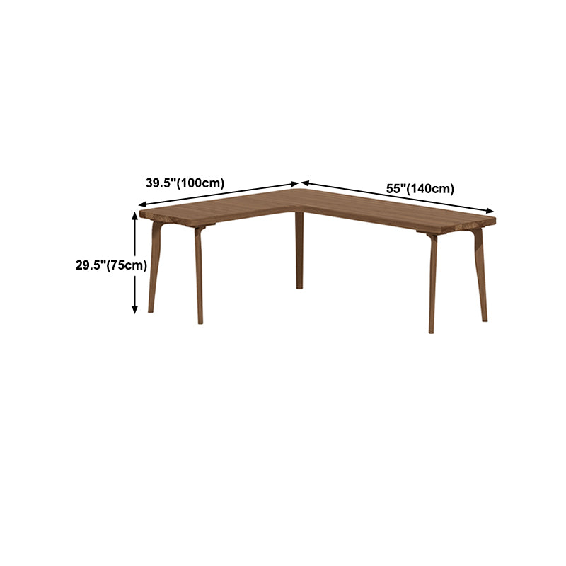 Simple L-Shaped Office Desk 29.6-inch High Home Desk for Bedroom and Living Room