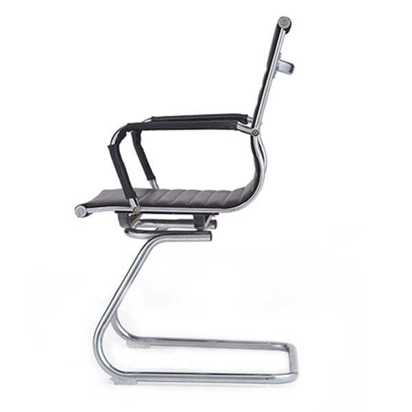 Modern Fixed Arms Conference Chair Metal No Wheels Conference Chair