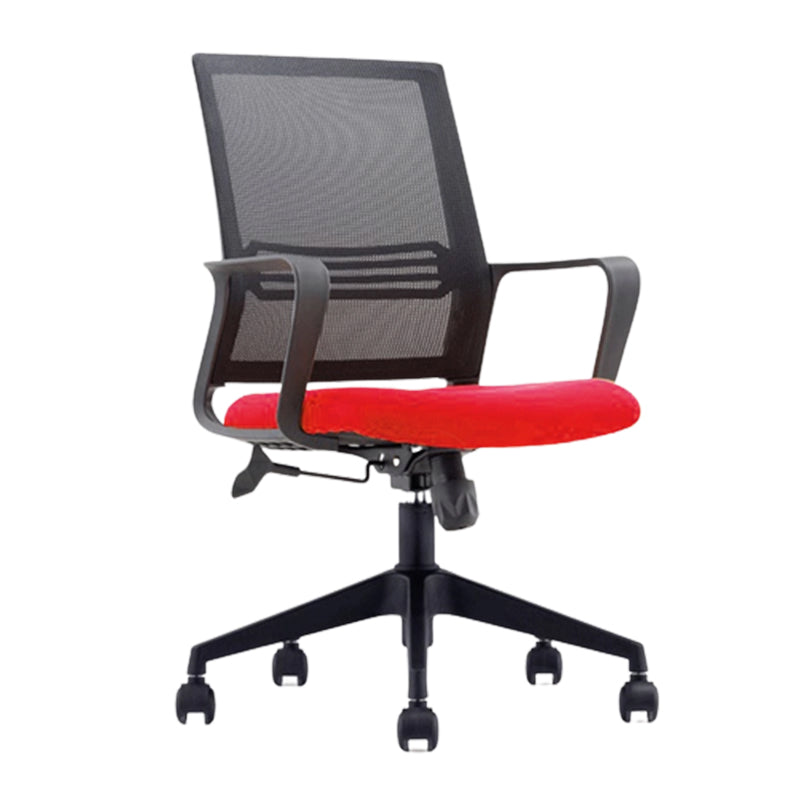 Black Mesh Office Chair with Armrest No Distressing Swivel Chair