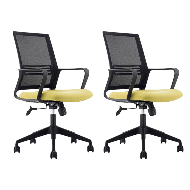 Black Mesh Office Chair with Armrest No Distressing Swivel Chair