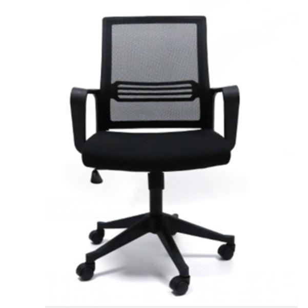 Black Mesh Office Chair with Armrest No Distressing Swivel Chair