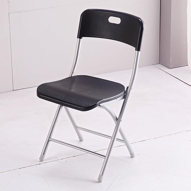 Modern Armless Upholstered Office Chair Plastic Low-Back Office Chair