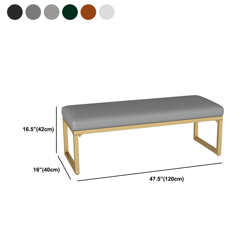 15.75 Inch Wide Modern Cushioned Seating Bench Foam Bench for Bedroom