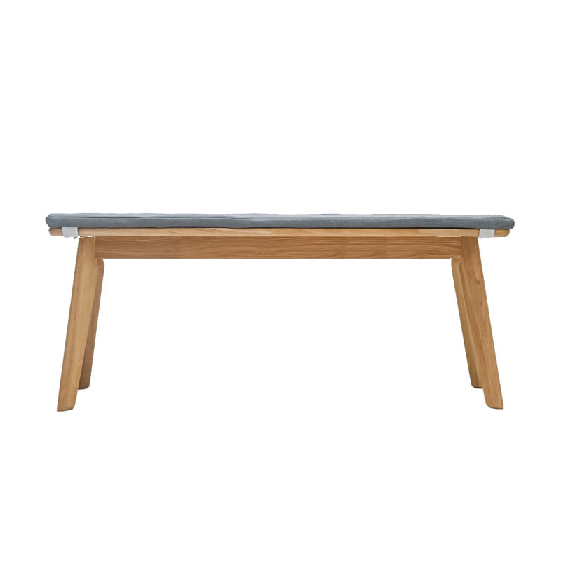 11.8 Inch Wide Modern Seating Bench Solid Wood Rubberwood Bench