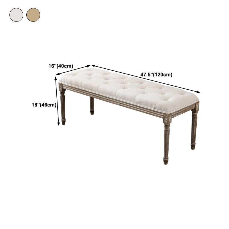 Traditional Solid Wood Seating Bench Distressed Finish Bench