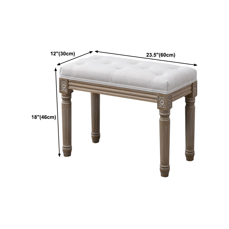 Traditional Solid Wood Seating Bench Distressed Finish Bench