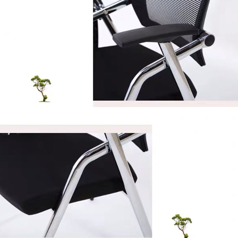 Contemporary Conference Chair Black Mesh Seat and Back Task Chair