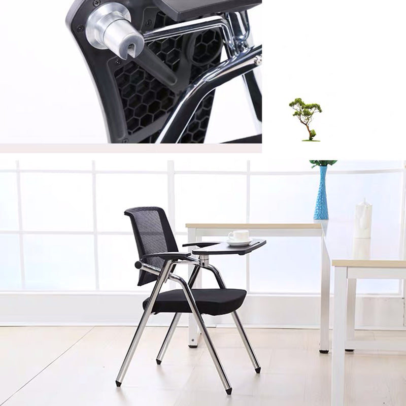 Contemporary Conference Chair Black Mesh Seat and Back Task Chair