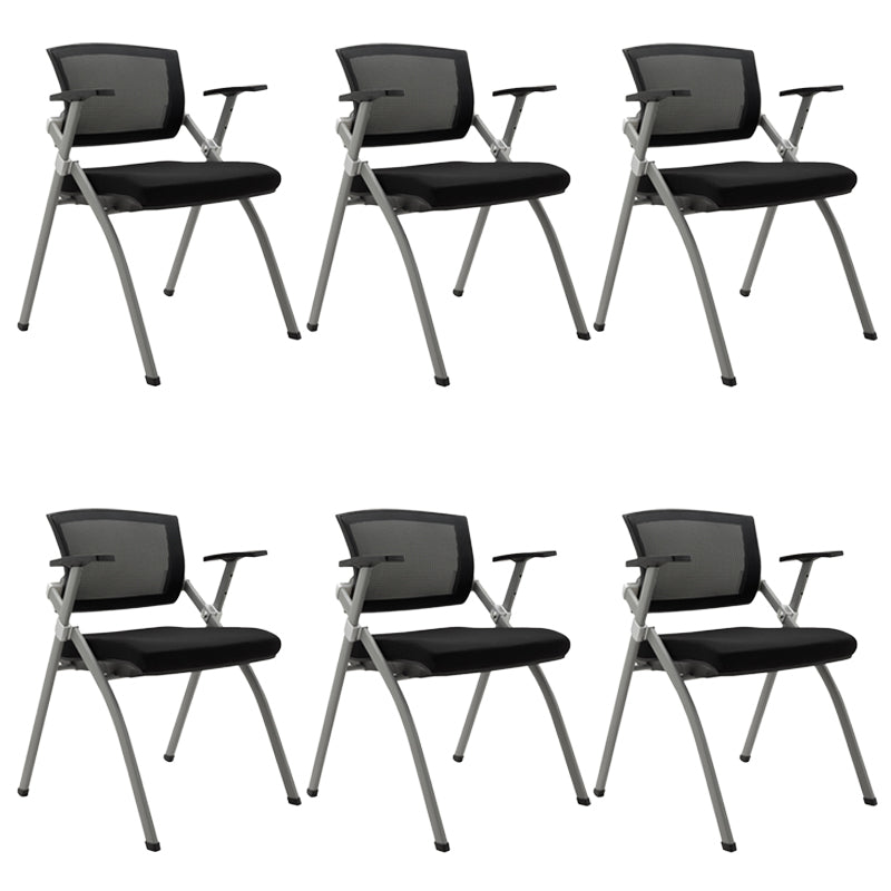 Contemporary Conference Chair Black Mesh Seat and Back Task Chair