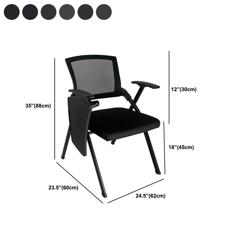 Contemporary Conference Chair Black Mesh Seat and Back Task Chair