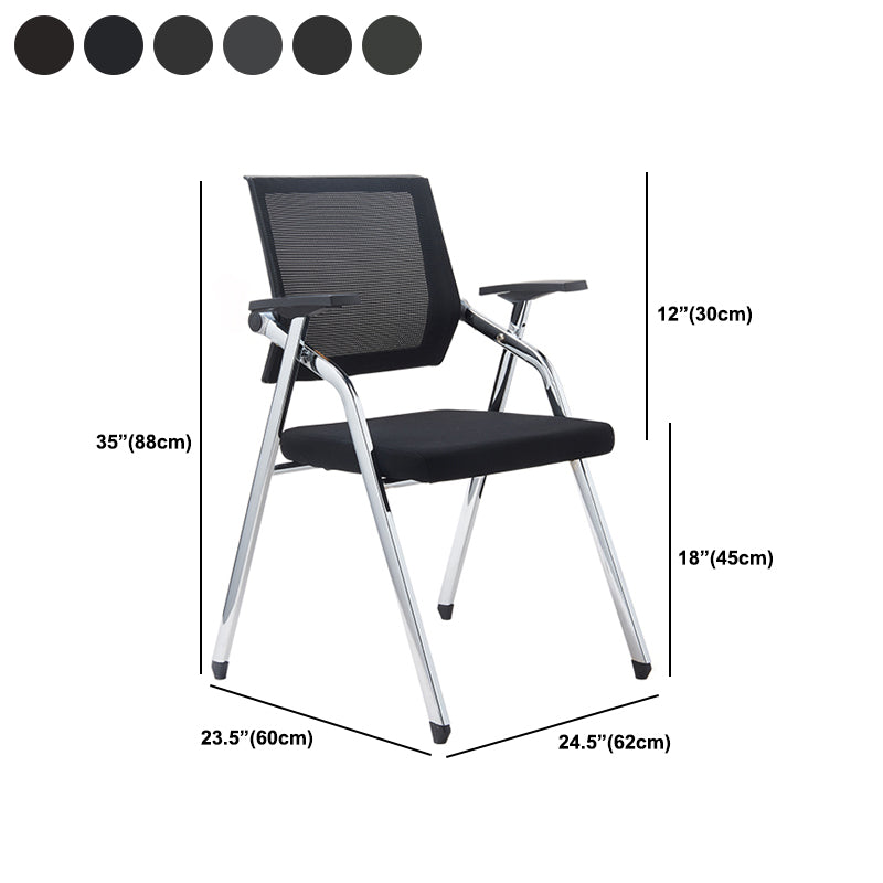 Contemporary Conference Chair Black Mesh Seat and Back Task Chair