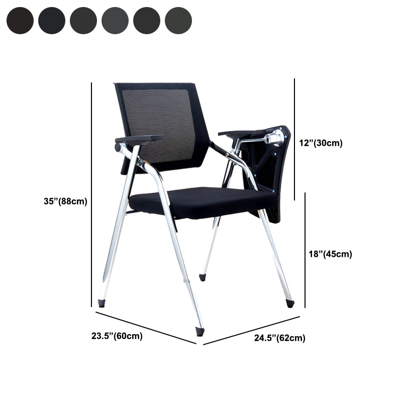 Contemporary Conference Chair Black Mesh Seat and Back Task Chair