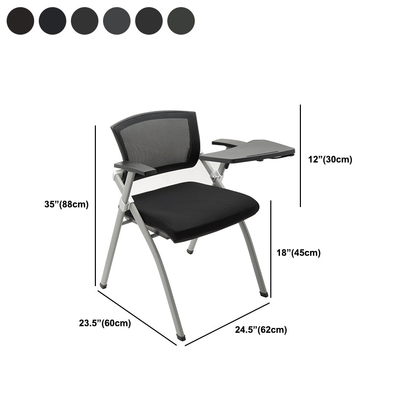 Contemporary Conference Chair Black Mesh Seat and Back Task Chair