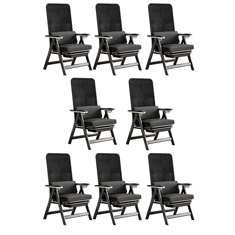 Modern High Back Executive Chair No Wheels Lumbar Support Desk Chair