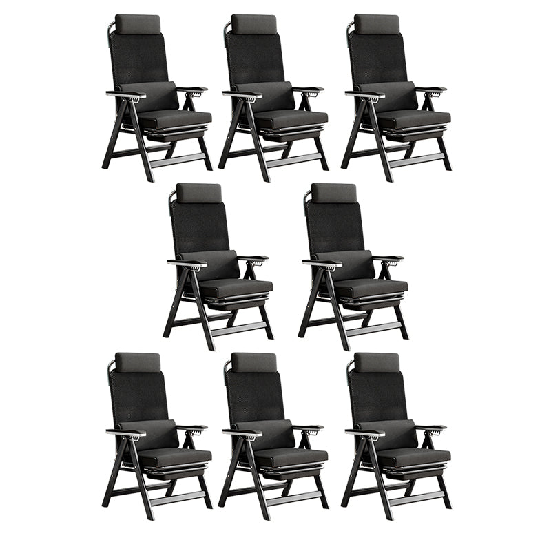 Modern High Back Executive Chair No Wheels Lumbar Support Desk Chair