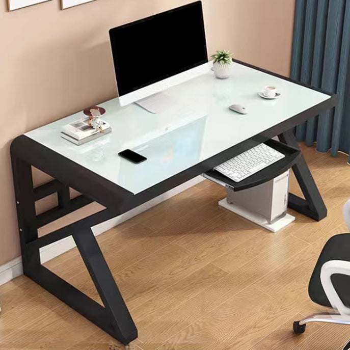 Glass Rectangle Computer Desk Modern & Contemporary Gaming Desk