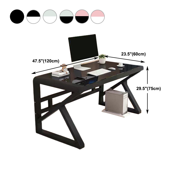 Glass Rectangle Computer Desk Modern & Contemporary Gaming Desk