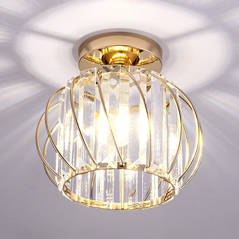 Crystal Flush Mounted Ceiling Lights SimplicityLighting Fixture for Living Room