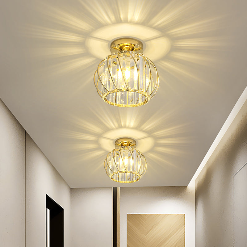 Crystal Flush Mounted Ceiling Lights SimplicityLighting Fixture for Living Room