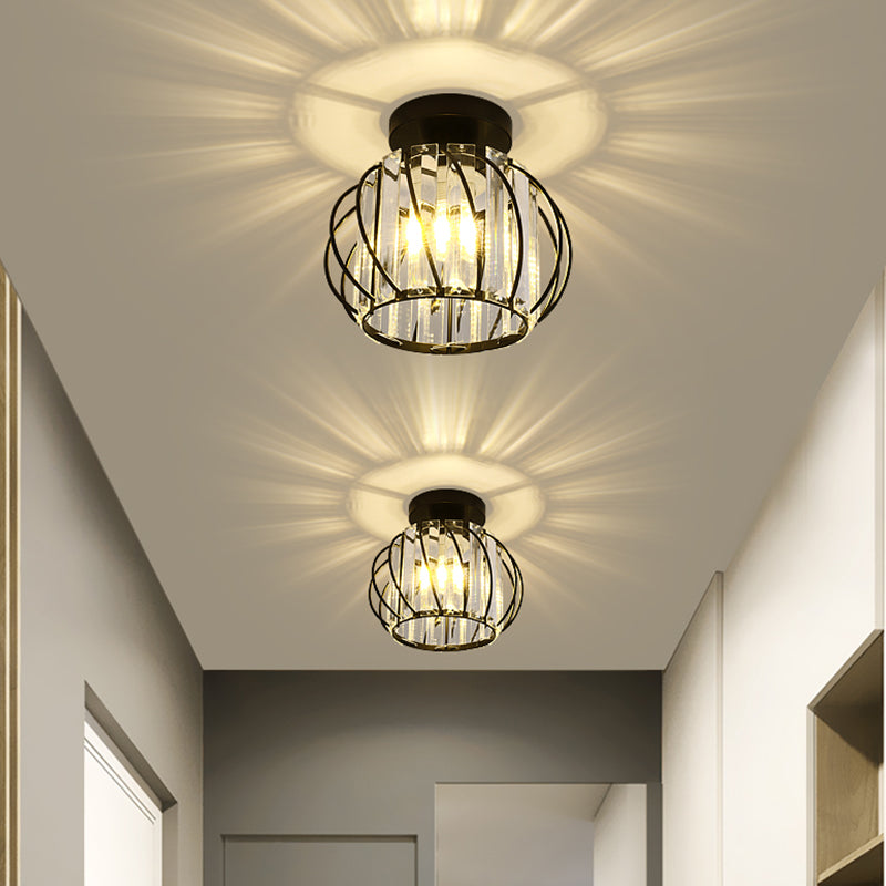 Crystal Flush Mounted Ceiling Lights SimplicityLighting Fixture for Living Room