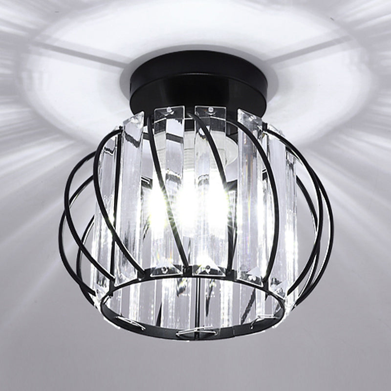 Crystal Flush Mounted Ceiling Lights SimplicityLighting Fixture for Living Room