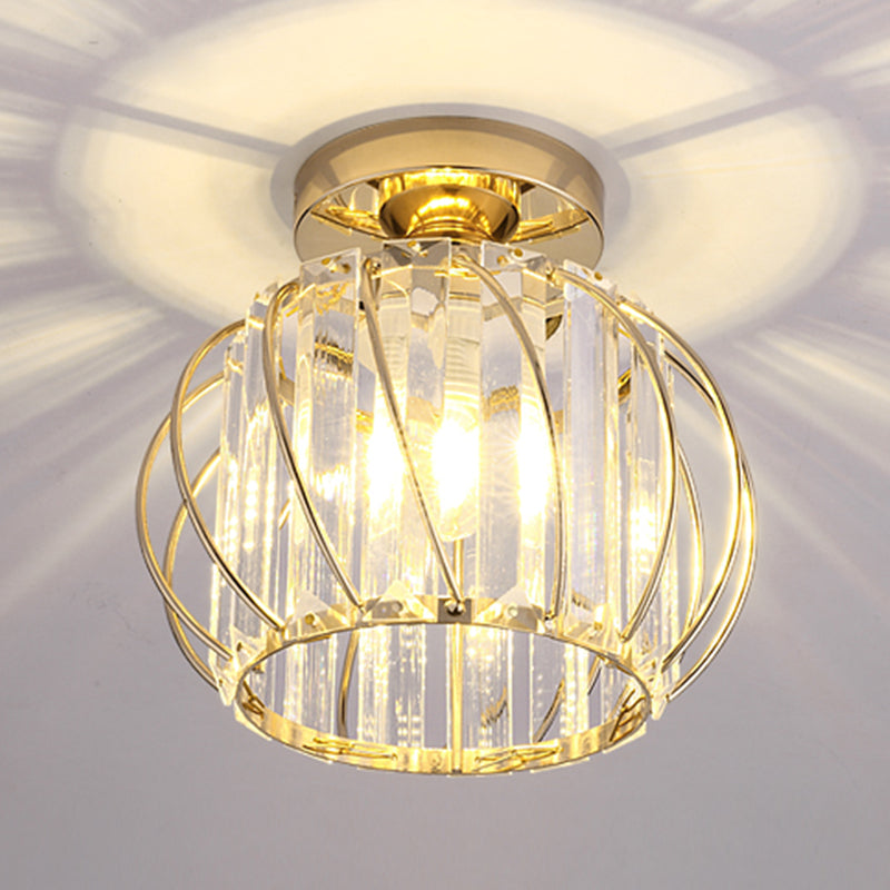 Crystal Flush Mounted Ceiling Lights SimplicityLighting Fixture for Living Room