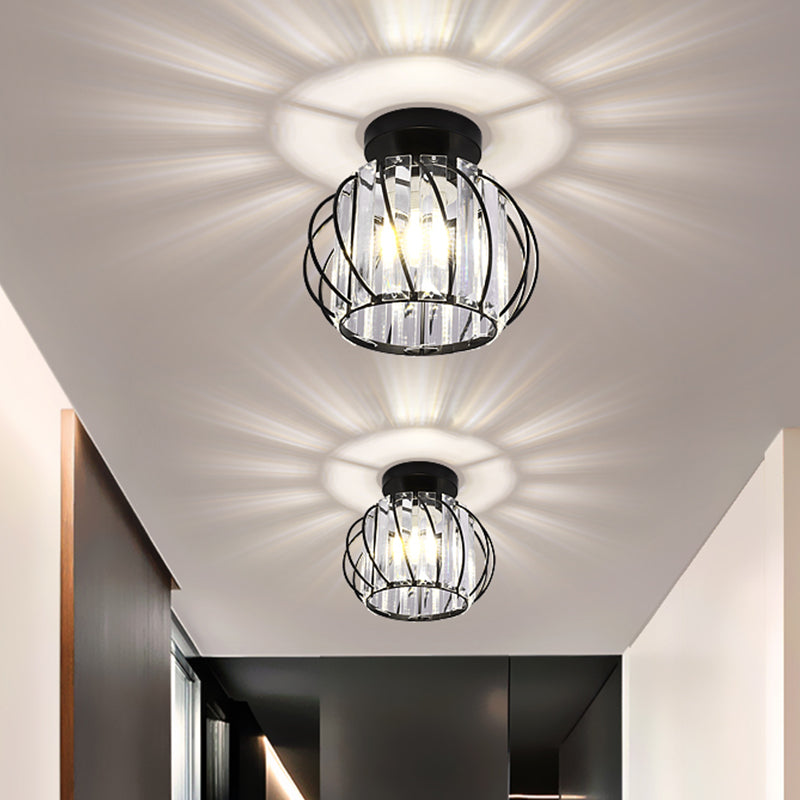 Crystal Flush Mounted Ceiling Lights SimplicityLighting Fixture for Living Room