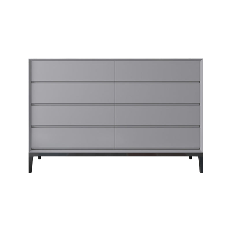 Stone and Steel Dining Server Modern 8 Drawers Buffet for Living Room