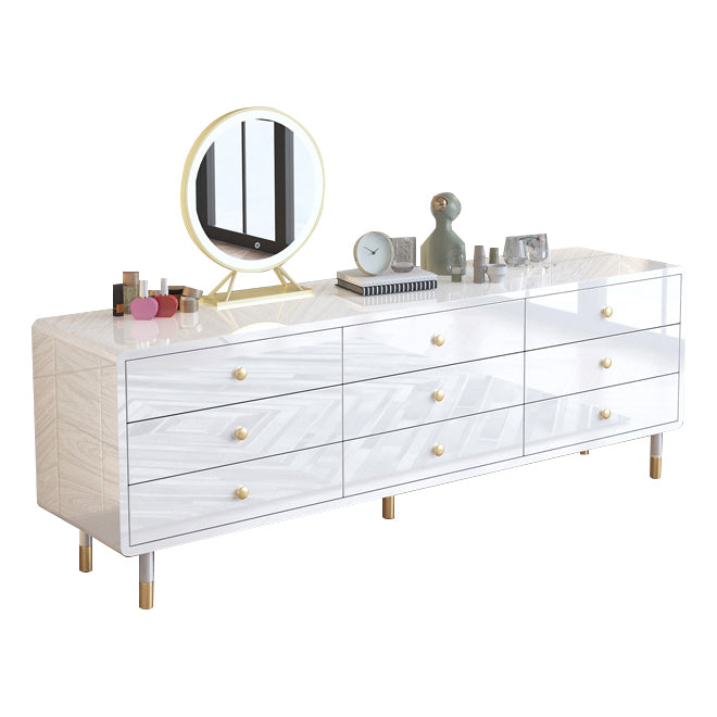 Modern Wood Dining Buffet Simple Credenza with Drawer for Living Room without Mirror