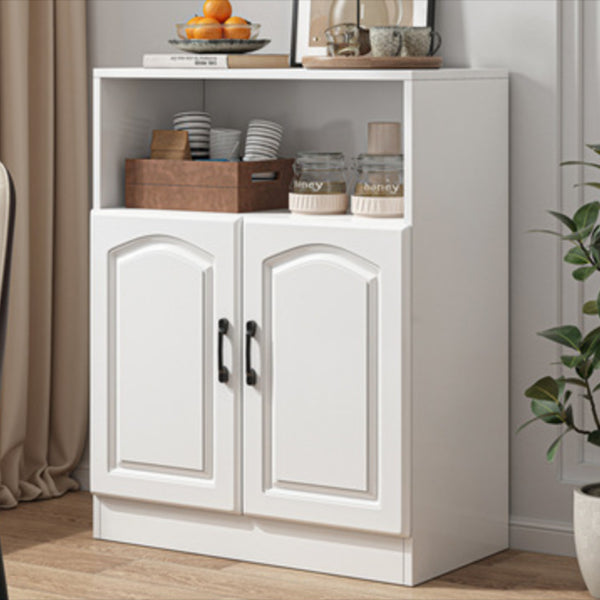 Modern Engineered Wood Sideboard 32"H White Dining Server for Living Room