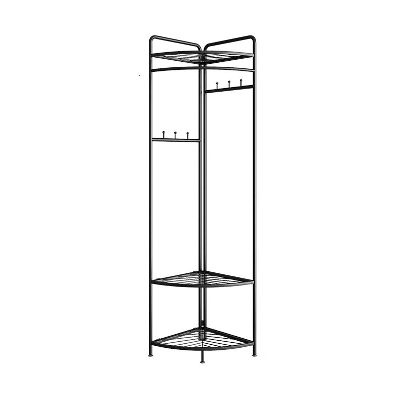 Industrial Hall Stand Metal Shelving Included Free Standing Entryway Kit Coat Hanger