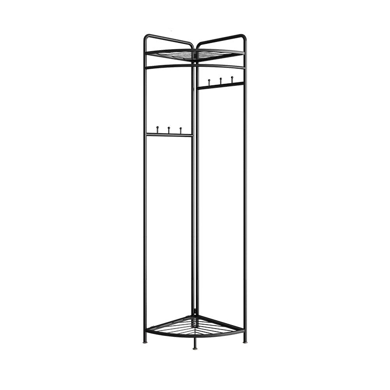 Industrial Hall Stand Metal Shelving Included Free Standing Entryway Kit Coat Hanger