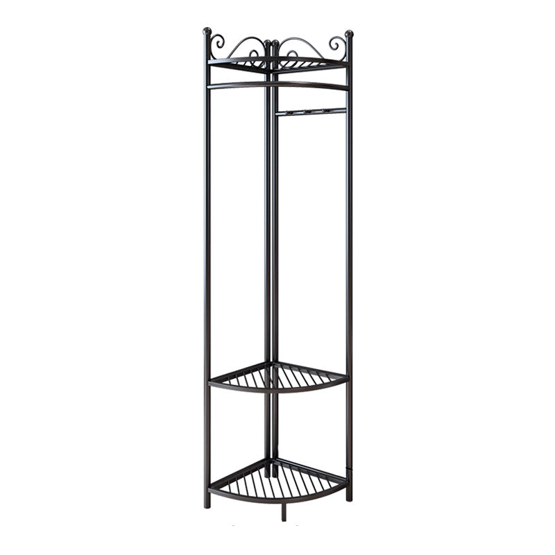 Contemporary Hall Stand Metal Storage Free Standing Coat Hanger Entryway Kit