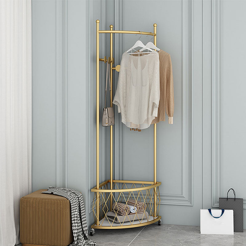 Contemporary Hall Stand Metal Storage Free Standing Coat Hanger Entryway Kit