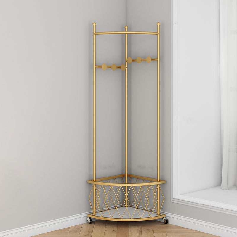 Contemporary Hall Stand Metal Storage Free Standing Coat Hanger Entryway Kit