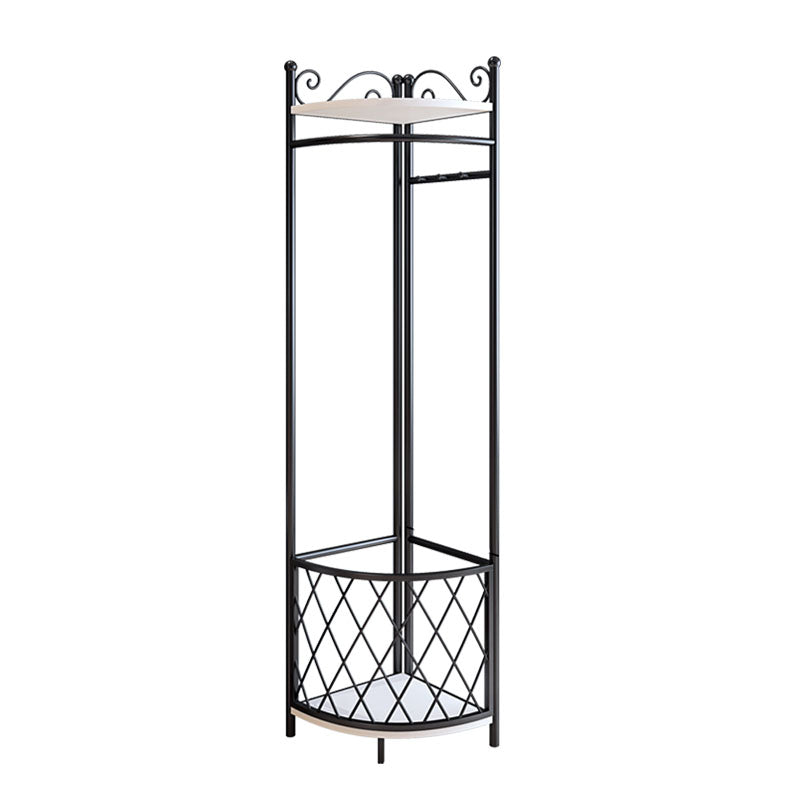 Contemporary Hall Stand Metal Storage Free Standing Coat Hanger Entryway Kit