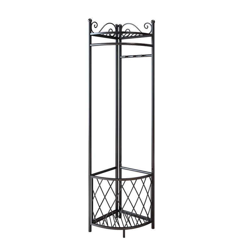 Contemporary Hall Stand Metal Storage Free Standing Coat Hanger Entryway Kit