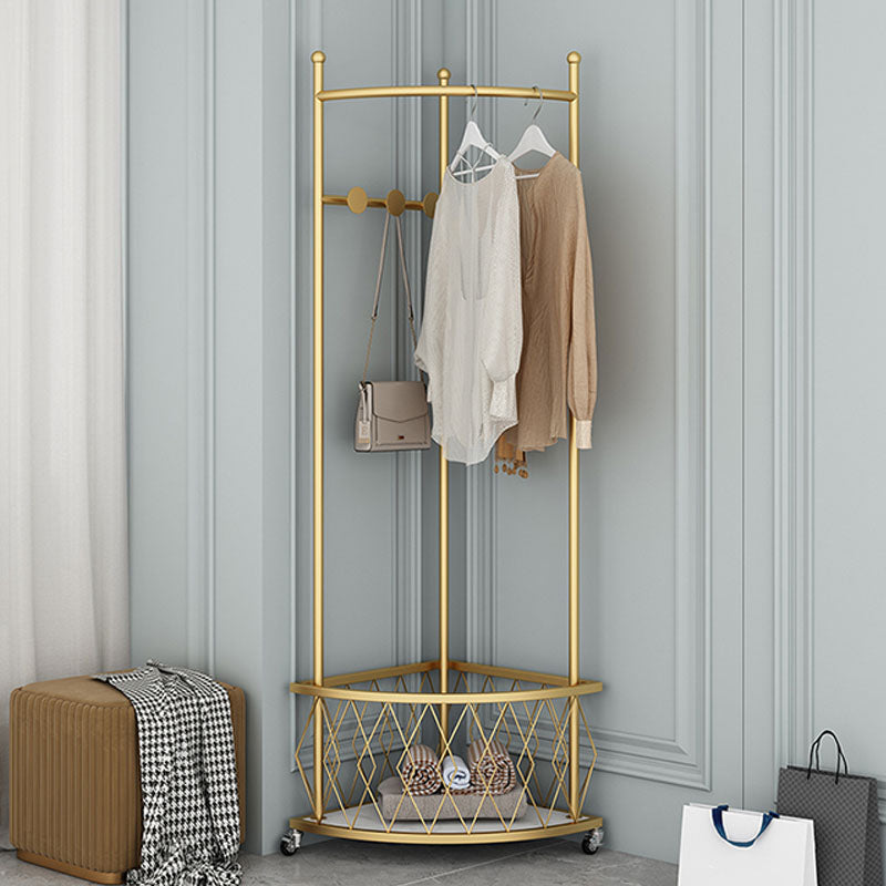 Contemporary Hall Stand Metal Storage Free Standing Coat Hanger Entryway Kit