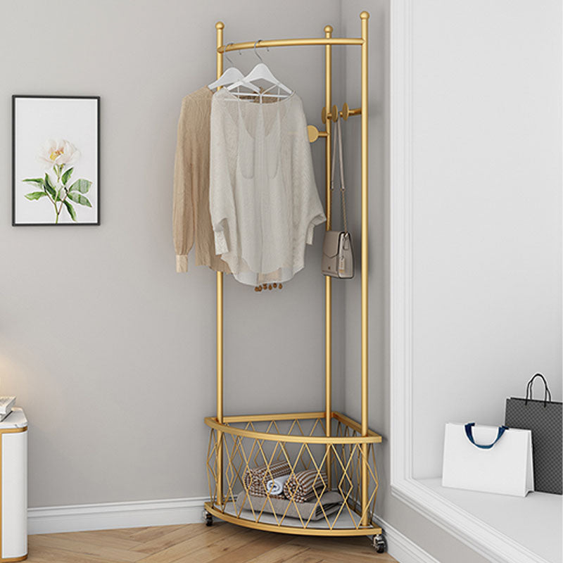 Contemporary Hall Stand Metal Storage Free Standing Coat Hanger Entryway Kit