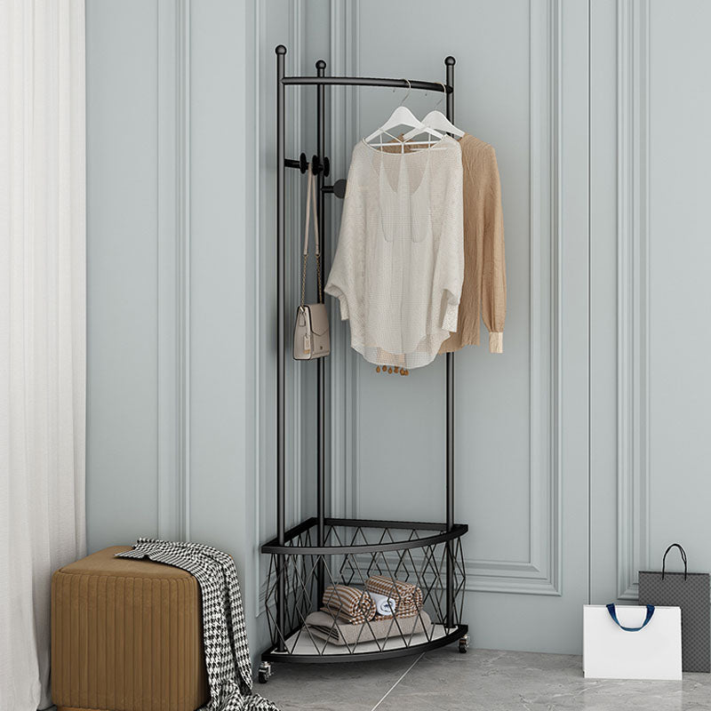 Contemporary Hall Stand Metal Storage Free Standing Coat Hanger Entryway Kit