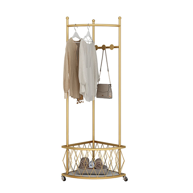 Contemporary Hall Stand Metal Storage Free Standing Coat Hanger Entryway Kit