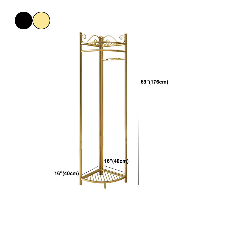 Contemporary Hall Stand Metal Storage Free Standing Coat Hanger Entryway Kit