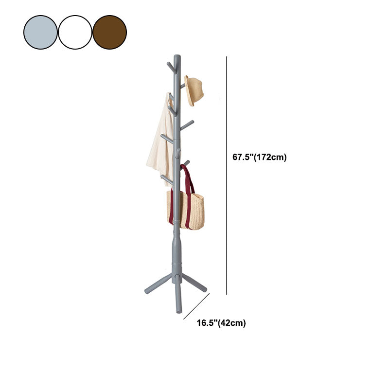 Entryway Kit Hooks Modern Hall Tree Engineered Wood Coat Rack