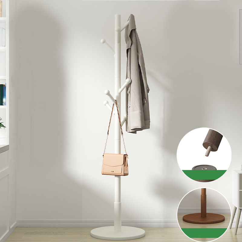 Modern Hall Tree Hanger Hooks Entryway Kit Beech Wood Coat Rack