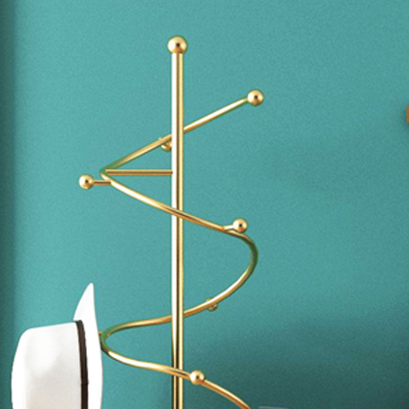 Modern Metal Entry Hall Tree Hooks Hall Tree Wave Shape Coat Hanger