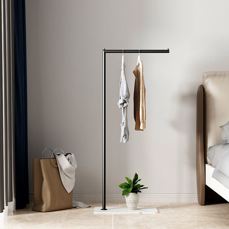 Contemporary Coat Rack Free Standing Metal Hall Stand with Slate Base